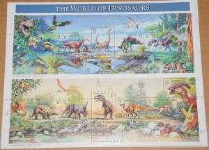 1997 sheet World of Dinosaurs Sc# 3136