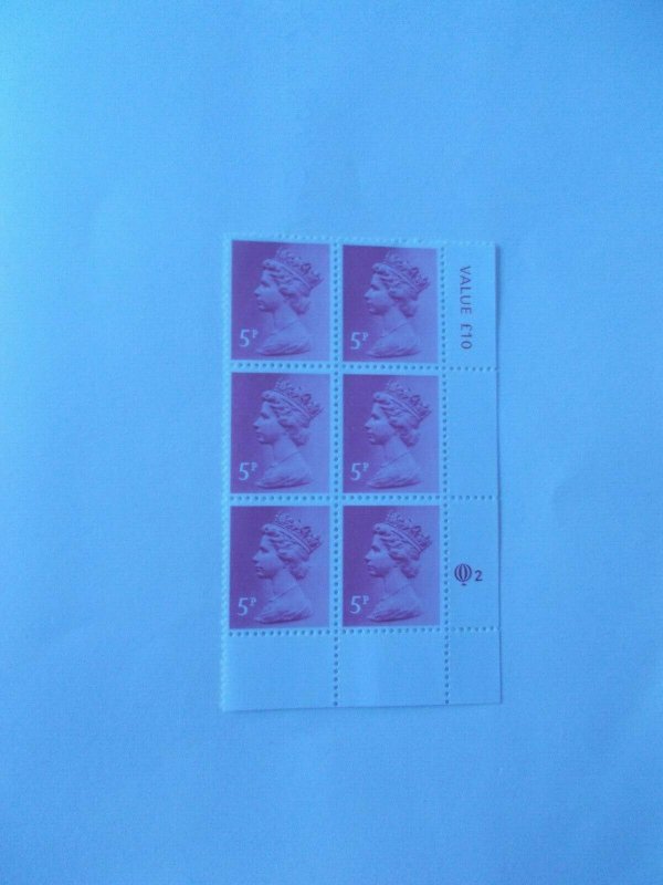 Questa 5p Claret PCP/DEX Machin Lower Right Hand Cylinder Block of 6 (Cyl 2) U/M