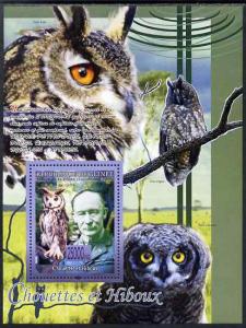 Guinea - Conakry 2009 Owls and Scouts #1 perf s/sheet unm...