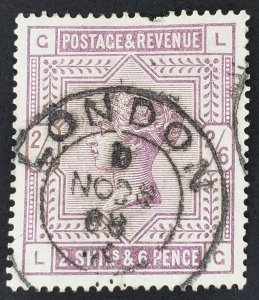 Great Britain, Scott #96, two tiny thins & small tear/missing perfs top, hvy cxl