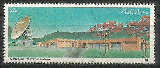 ZIMBABWE, 1985, MNH 57c, Satellite Station Scott 492