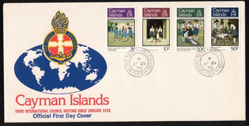 CAYMAN ISLANDS - FDC - 1978 Girl's Brigade