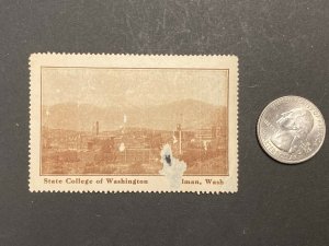 State College of Washington Poster Stamp - Pullman, Washington - (Early 20th C.)