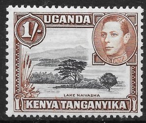 KENYA, UGANDA & TANGANYIKA SG145a 1942 1/= BLACK & BROWN p13x11¾ LMM