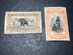 Belgian Congo Scott 55 58 Mint