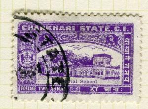 INDIA; CHARKHARI 1931 early pictorial issue fine used 2a. value