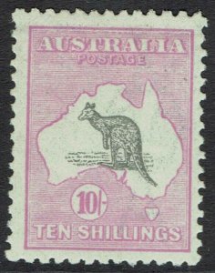 AUSTRALIA 1915 KANGAROO 10/- 3RD WMK 