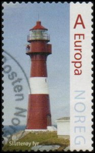 Norway 1774 - Used - A (14k) Slatteroy Lighthouse (2015) (cv $2.50)