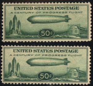 U.S.  #C18 (2) MINT Hinged