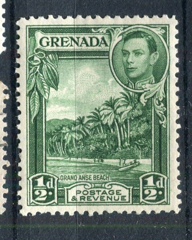 GRENADA; 1938 early GVI Pictorial issue fine Mint hinged 1/2d. value