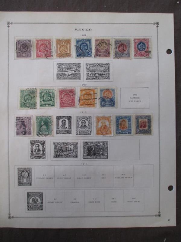 About 1884 - 1941 Mexico On Scott Pages - Unchecked - (Y51)