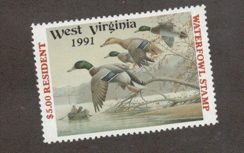 WV5 - West Virginia State Duck Stamp.