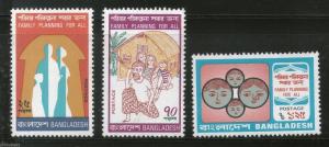 Bangladesh 1974 Family Planning Health Sc 86-88 MNH # 1132