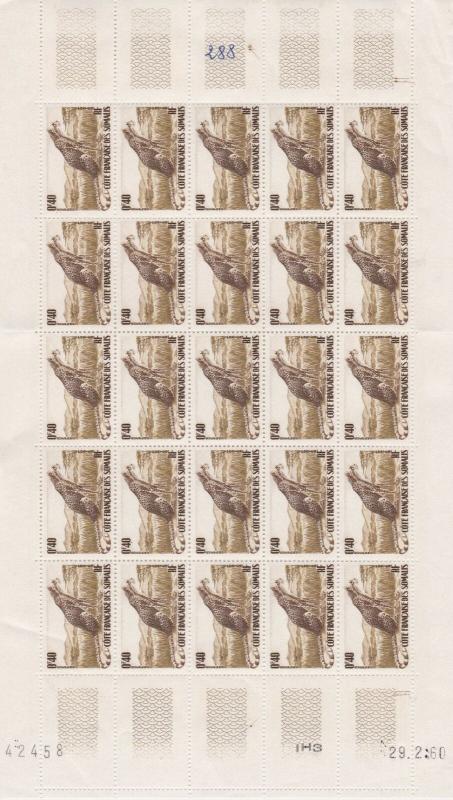 French Somalia Mint Never Hinged  Stamps Sheet  ref R 17484