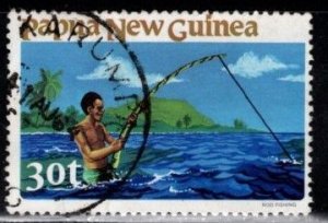 Papua New Guinea - #547 Rod Fishing - Used