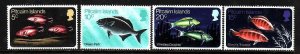 Pitcairn Is.-Sc#114-17- id12- unused NH set-Fish-Marine Life-1970-