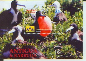 Antigua, National Parks | Birds & Fauna and Flora,  S/S1,  (Anti05048*