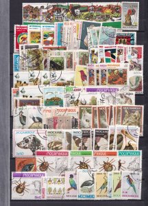 SA25a Mozambique, various selection of used stamps