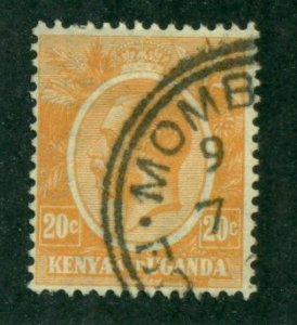 Kenya & Uganda 1922 #25 U SCV(2022)=$0.25