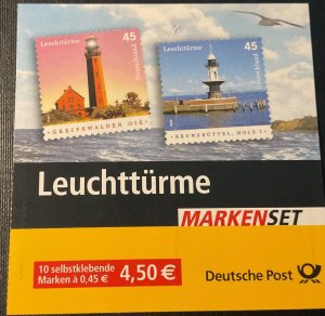 GERMANY 2005. Headlights Notebook 10 Self Adhesive Seals. MNH-