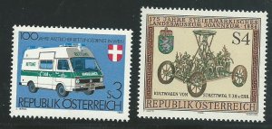 Austria  1201, 1373  MNHVF PD