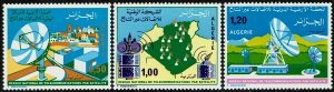 Algeria #542-44  MNH - Satellite Telecommunications (1975)