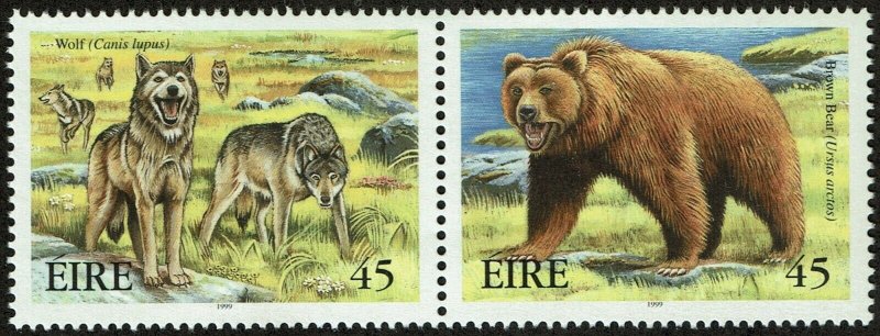 HuskyStamps ~ Ireland #1206a, 1208a, set of 4, 2 se-tenant pairs, MNH,  7pics