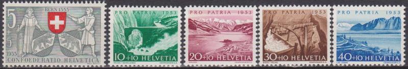 Switzerland #B222-6 MNH F-VF CV $12.50 (7638)  