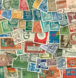 PACKET OF 100 DIFFERENT GERMANY STAMPS, MINT/USED, OFF PAPER, GREAT PRICE!