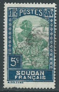 French Sudan, Sc #65, 5c Used