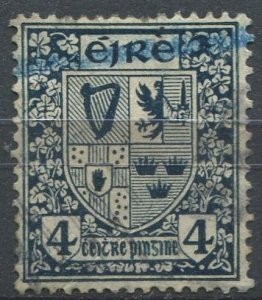 Ireland Sc#71 Used, 4p sl bl, Symbols 1922-34 (1923)