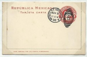MEXICO 1900 2c lettercard c.t.o. duplex cancel.............................58749 