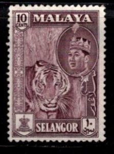 Malaya - Seleangor - #119 Tiger/Sultan Aziz Shah - Used