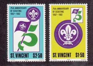 St Vincent Scott #650-651 MNH