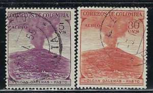 Colombia C239;C244 Used 1954 issues (ak2731)