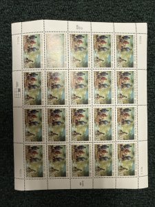 U.S.  33¢ California Gold Rush Postage Stamp #3316 MNH Full Sheet Pl#P22222 Rare