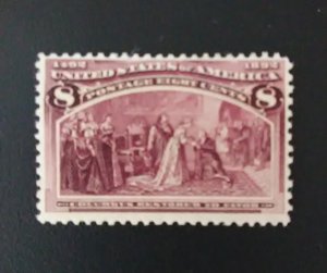 StampGeek Scott #236 MINT, FINE-VERY FINE, HINGE REMNANT