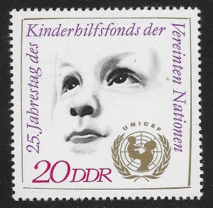 Germany DDR #1315 20pf Child's Head, UNICEF Emblem ~ MNH