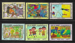 Kuwait 1979 Children's paintings Sc 784-789 MNH A2060