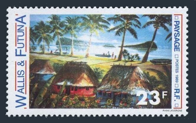 Wallis & Futuna 387, MNH. Michel 572. Landscape 1989.