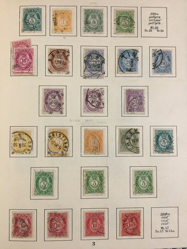 NORWAY Good 1850s/1950s M&U Collection(Appx 500 Items)GM639