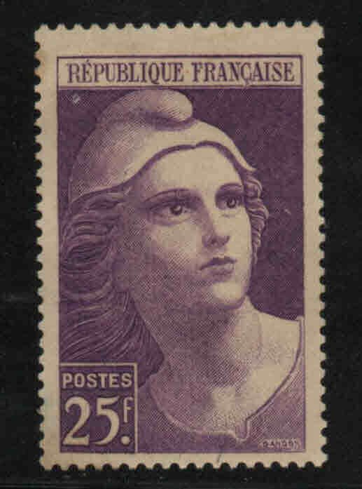 FRANCE Scott 554 MH*  1945 High Value Marianne