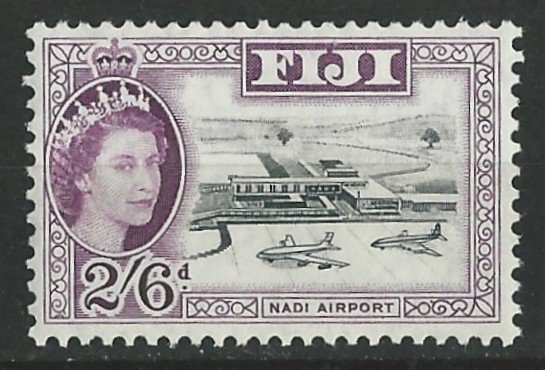 Fiji # 172   QE II  Nadi Airport       1961  (1) Mint NH