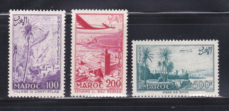 French Morocco C53-C55 Set MH Various