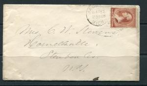 USA 1886 Cover 2c New York  Single Usage 5289