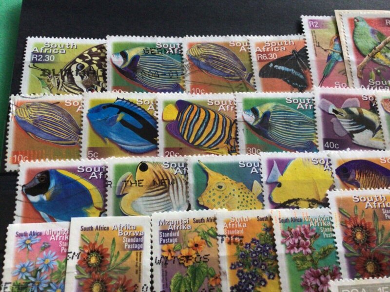 South Africa Fish Birds & Flowers  used stamps A18467