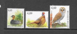 BIRDS - BELGIUM #2409-11 MNH