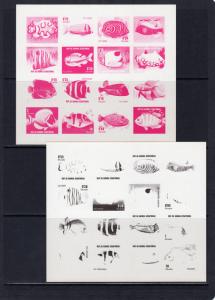 Equatorial Guinea 1979 Mi#1509/1524 FISHES MARINE LIFE Sheetlet  4 COLOR PROOFS