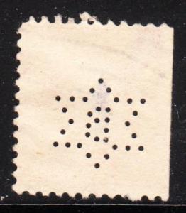 US Perfin - Burroughs Adding Machine Co (B15.5 / \C\ / 24)