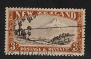 New Zealand Scott 198 Used Mt.  Edmont, wmk 61 stamp